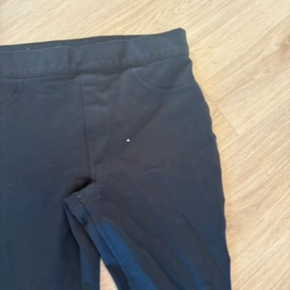 SPANX The Perfect Pant Back Seam Skinny Ankle Pull on Pants Black Large Petite - Picture 4 of 7